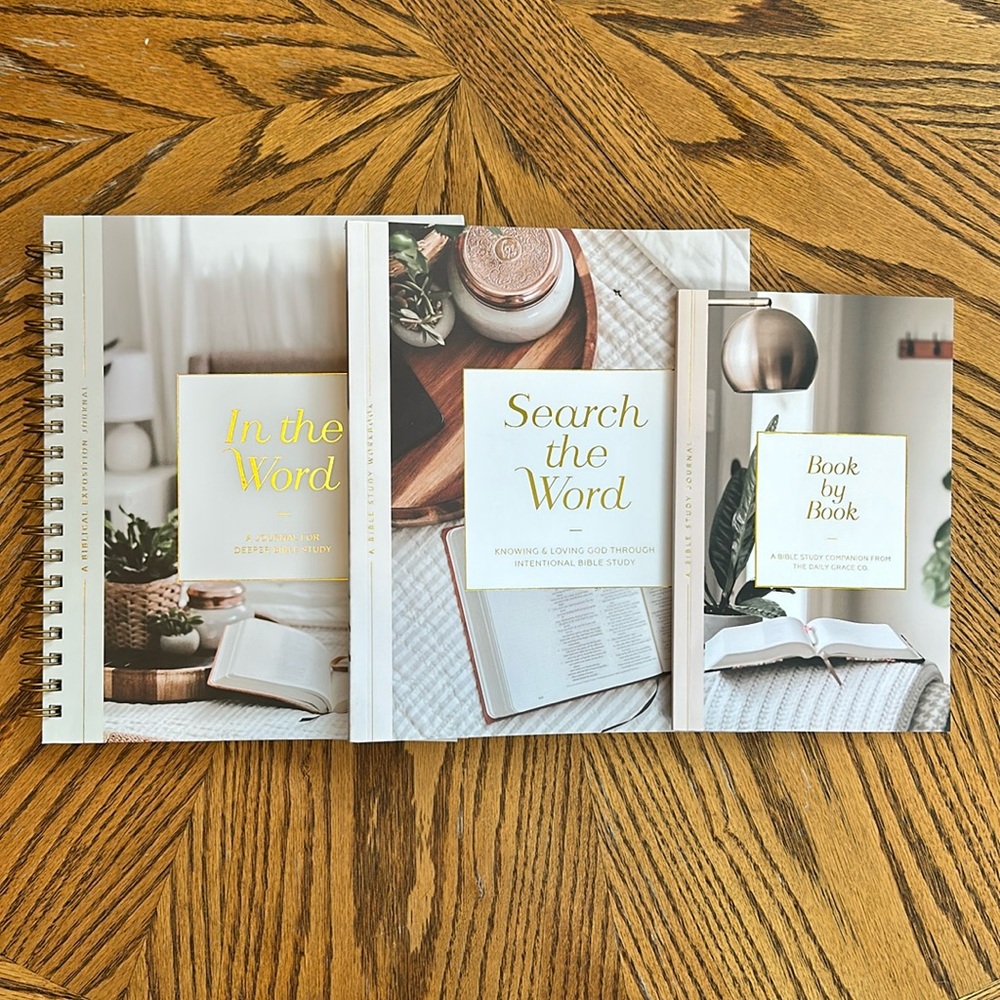 The Daily Grace Co. Bible study tool books set of three brand new!